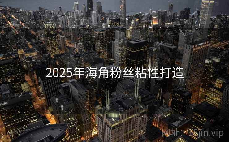 2025年海角粉丝粘性打造